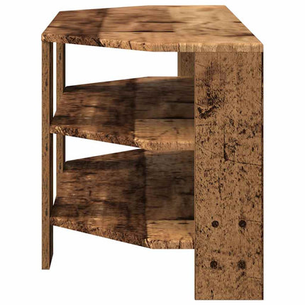 HörnTVSkåp Gammalt trä 102x40,5x45cm Konstruerat trä