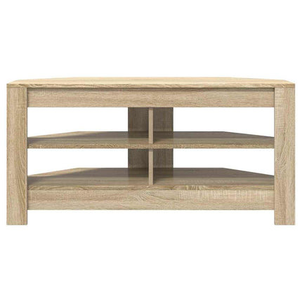 HörnTVSkåp Sonoma-ek 102 x 40,5 x 45 cm Konstruerat trä