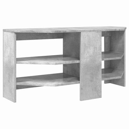 HörnTVSkåp Betonggrå 102 x 40,5 x 45 cm Konstruerat trä