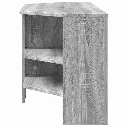 HörnTVSkåp Grå Sonoma 102 x 40,5 x 45 cm Konstruerat trä