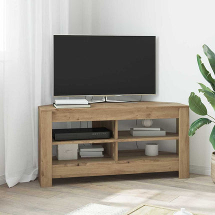 HörnTVSkåp Artisan Ek 102 x 40,5 x 45 cm Konstruerat trä