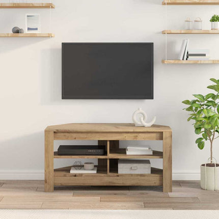 HörnTVSkåp Artisan Ek 102 x 40,5 x 45 cm Konstruerat trä