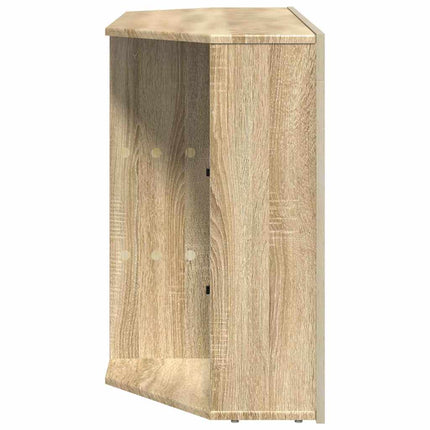Hörn LED TV-skåp Sonoma-ek 100x40x68cm Konstruerat trä