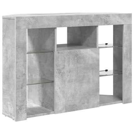 Hörn LED TV-skåp 100x40x68cm Betonggrå Konstruerat trä
