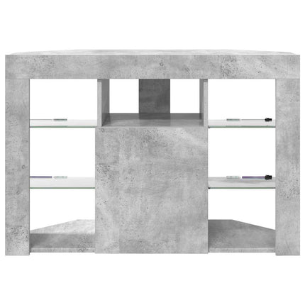 Hörn LED TV-skåp 100x40x68cm Betonggrå Konstruerat trä