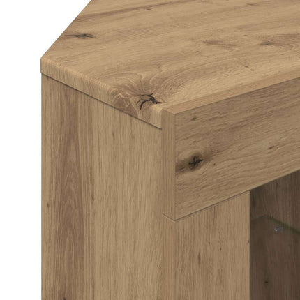 Hörn LED TV-skåp Artisan Ek 100x40x68cm Konstruerat trä