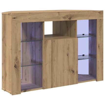 Hörn LED TV-skåp Artisan Ek 100x40x68cm Konstruerat trä