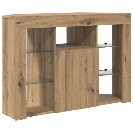 Hörn LED TV-skåp Artisan Ek 100x40x68cm Konstruerat trä