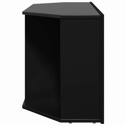 Hörn LED TV-skåp Svart 100 x 40 x 50 cm Konstruerat trä