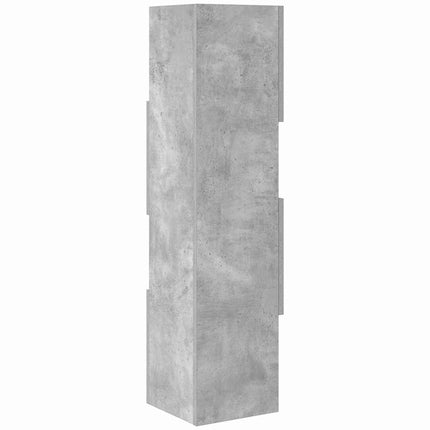 Hörnskåp Betonggrå 25,5x25x102cm Konstruerat trä