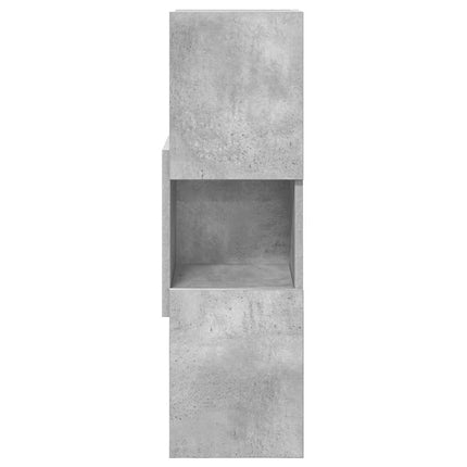 Hörnskåp Betonggrå 25,5x25x80cm Konstruerat trä