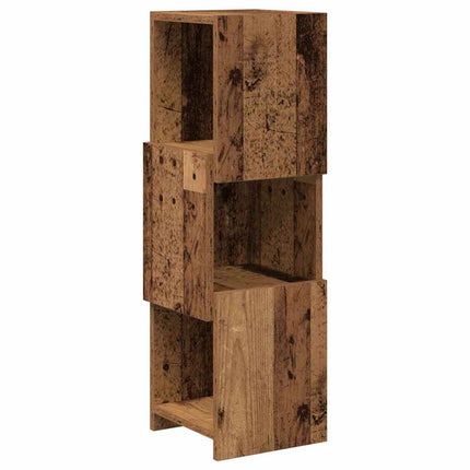 Hörnskåp Gammalt trä 25,5x25x80cm Konstruerat trä