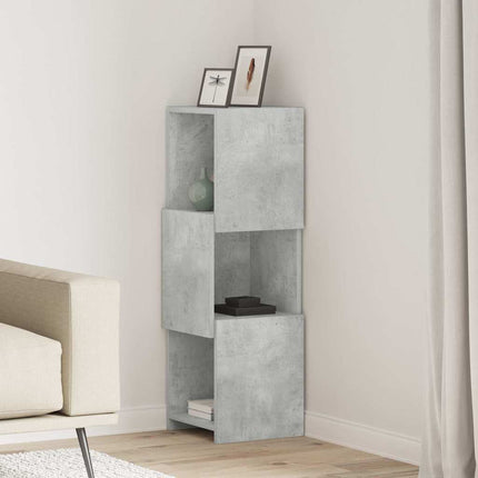 Hörnskåp Betonggrå 30,5x30x95cm Konstruerat trä