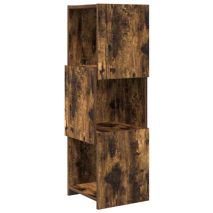 Hörnskåp 30,5x30x95cm Konstruerat trä Rökt ek