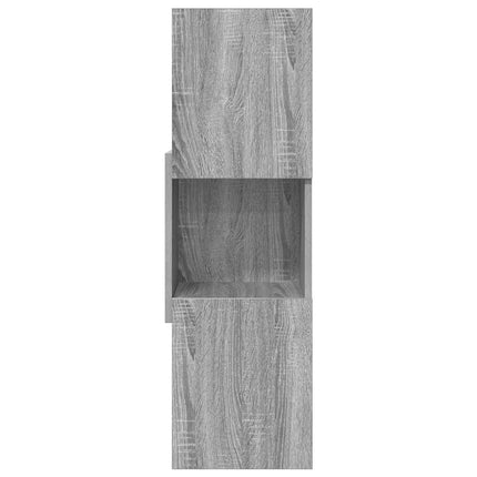 Hörnskåp Grå Sonoma 30,5x30x95cm Konstruerat trä
