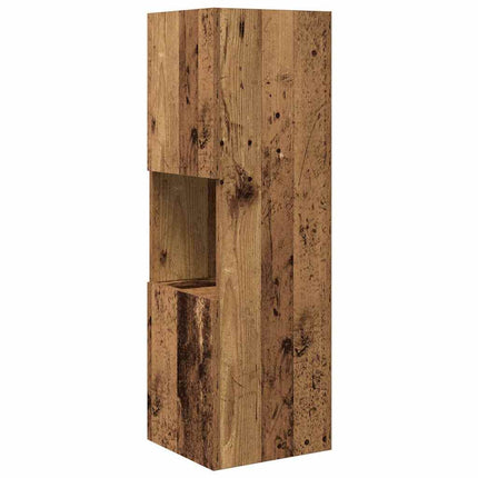 Hörnskåp 30,5x30x95cm Konstruerat trä Gammalt trä