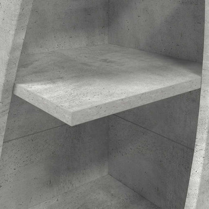 Hörnskåp Betonggrå 32x32x140cm Konstruerat trä