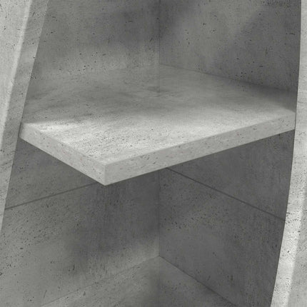 Hörnskåp 32x32x140cm Konstruerat trä Betonggrå