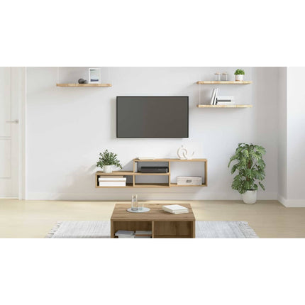 VäggTV-stativ 120x25x28,5cm Konstruerat trä