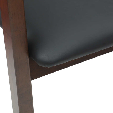 Matstolar 2 pcs Ljusbrun 54 x 57 x 73 cm Massiv Gummiträ