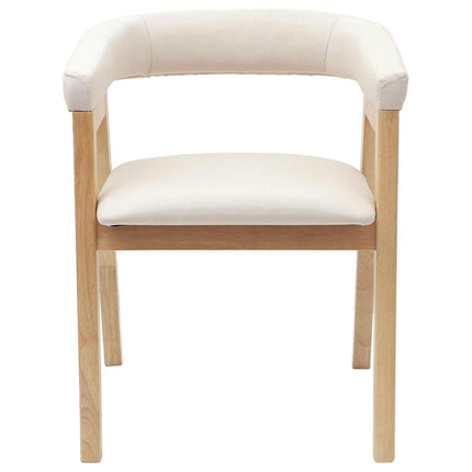 Matstolar 2 pcs Naturfärg 54 x 57 x 73 cm Massiv Gummiträ