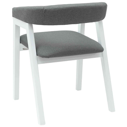 Matstolar 2 pcs Vit 54 x 57 x 73 cm Massiv Gummiträ