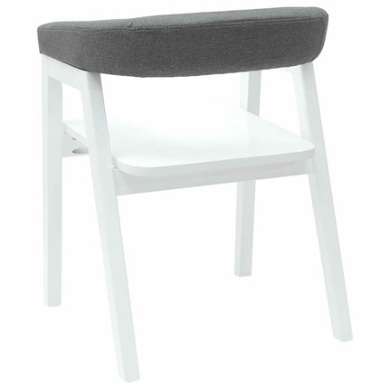 Matstolar 2 pcs Vit 54 x 57 x 73 cm Massiv Gummiträ
