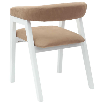 Matstolar 2 pcs Vit 54 x 57 x 73 cm Massiv Gummiträ