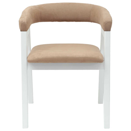 Matstolar 2 pcs Vit 54 x 57 x 73 cm Massiv Gummiträ