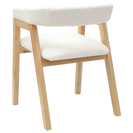 Matstolar 2 st Massiv Gummiträ Naturfärg 54 x 57 x 73 cm