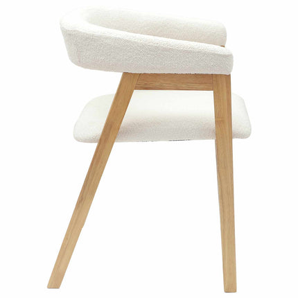 Matstolar 2 pcs Naturfärg 54 x 57 x 73 cm Massiv Gummiträ