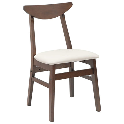 Matstolar 2 pcs Ljusbrun 42 x 47,5 x 81 cm Massiv Gummiträ