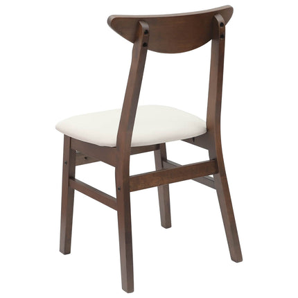 Matstolar 2 pcs Ljusbrun 42 x 47,5 x 81 cm Massiv Gummiträ