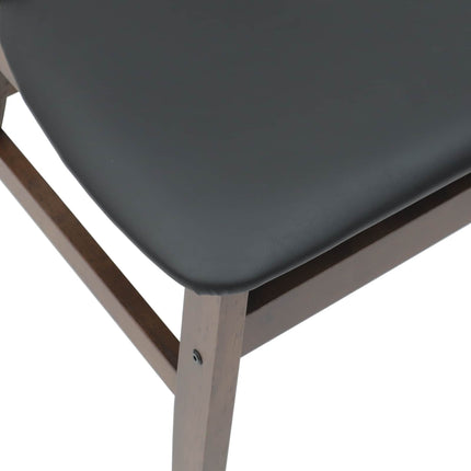 Matstolar 2 pcs Ljusbrun 42 x 47,5 x 81 cm Massiv Gummiträ