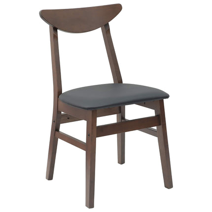 Matstolar 2 pcs Ljusbrun 42 x 47,5 x 81 cm Massiv Gummiträ
