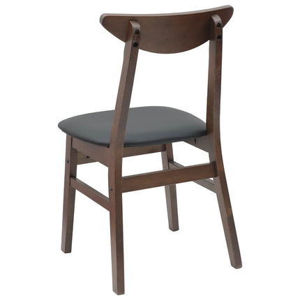 Matstolar 2 pcs Ljusbrun 42 x 47,5 x 81 cm Massiv Gummiträ