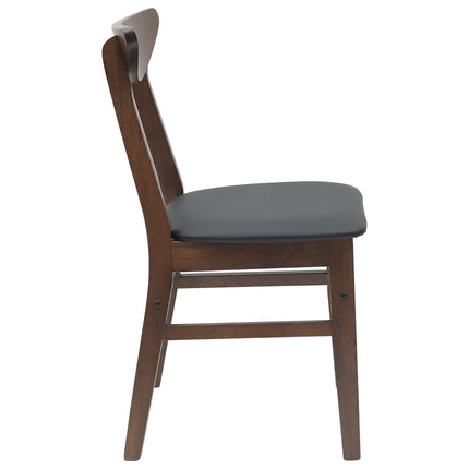 Matstolar 2 pcs Ljusbrun 42 x 47,5 x 81 cm Massiv Gummiträ