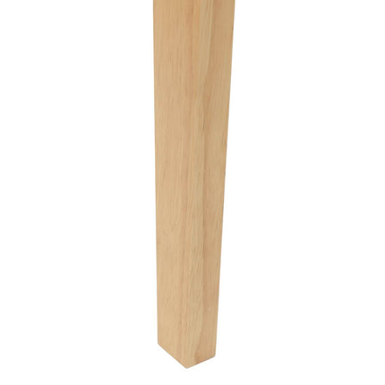 Matstolar 2 pcs Naturfärg 42 x 47,5 x 81 cm Massiv Gummiträ