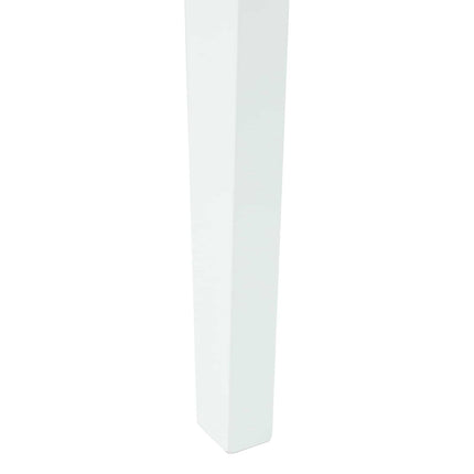 Matstolar 2 pcs Vit 42 x 47,5 x 81 cm Massiv Gummiträ