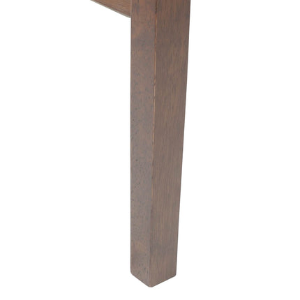 Matstolar 2 st Massiv Gummiträ Ljusbrun 43 x 54 x 89 cm