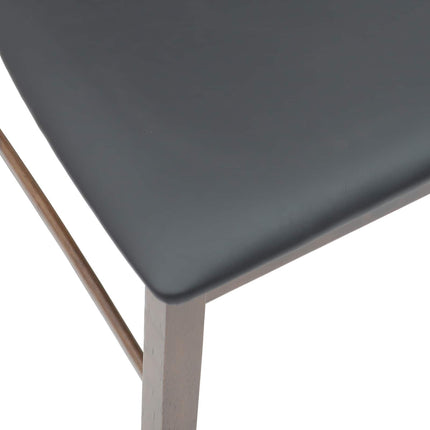 Matstolar 2 pcs Ljusbrun 43 x 54 x 89 cm Massiv Gummiträ