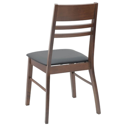 Matstolar 2 pcs Ljusbrun 43 x 54 x 89 cm Massiv Gummiträ