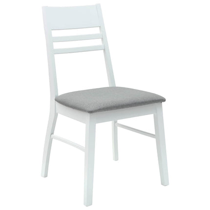 Matstolar 2 pcs Vit 43 x 54 x 89 cm Massiv Gummiträ