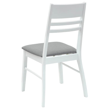 Matstolar 2 pcs Vit 43 x 54 x 89 cm Massiv Gummiträ