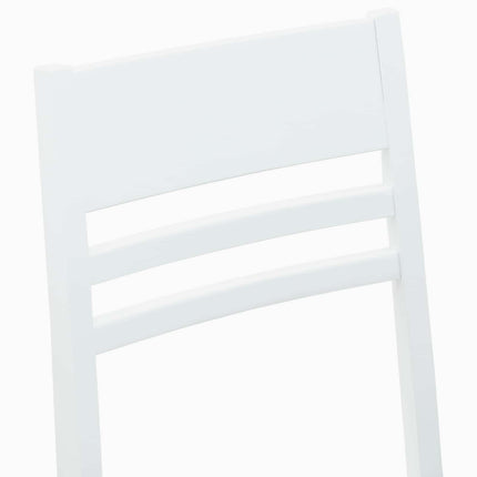 Matstolar 2 pcs Vit 43 x 54 x 89 cm Massiv Gummiträ