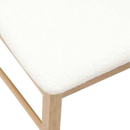 Matstolar 2 pcs Naturfärg 43 x 54 x 89 cm Massiv Gummiträ