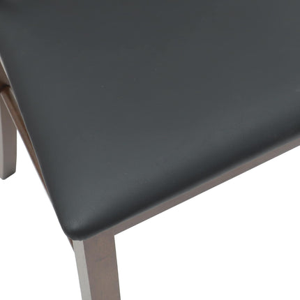Matstolar 2 pcs Ljusbrun 50 x 52,5 x 91 cm Massiv Gummiträ