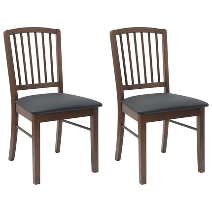 Matstolar 2 pcs Ljusbrun 50 x 52,5 x 91 cm Massiv Gummiträ