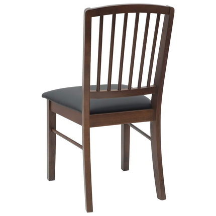 Matstolar 2 pcs Ljusbrun 50 x 52,5 x 91 cm Massiv Gummiträ