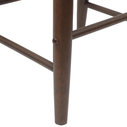 Matstolar 2 pcs Ljusbrun 46 x 37 x 63 cm Massiv Gummiträ